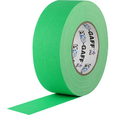 TecNec Chroma Key Gaffers Tape in Chroma Key Green and Chroma Key Blue in 1 Inch to 4 Inch Widths