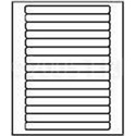 Betacam SP Spine Only Laser Labels 100 Sheet Pack