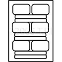 VHS Cassette Spine & Face Labels Combination