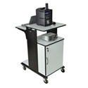 Multimedia Work Station with Cabinet