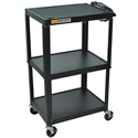 Adjustable Height Metal Cart