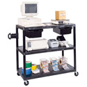 Luxor LEW35 3 Shelf Extra Wide Workstation