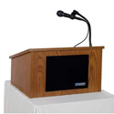 Amplivox Medium Oak Tabletop Lectern