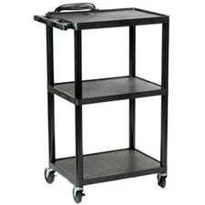 Buhl PC1642E A/V Cart - Polyethylene 4 Height Settings with Electric