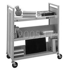 Bretford FV336 Top Flat Shelf & 4-Slant Shelf Mobile Utility Truck