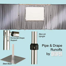 Draper PDR Black Velour Drape Panel