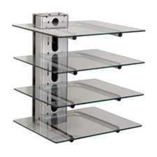 Peerless PM610S 4 Component Electronics Tower SILVER