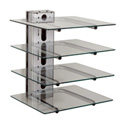 Peerless PM610S 4 Component Electronics Tower SILVER