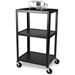 Bretford 24W x 18D x 42H AV Cart with 3 Shelves & E-Unit
