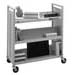 Bretford FV336 Top Flat Shelf & 4-Slant Shelf Mobile Utility Truck