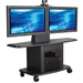 Avteq GMP-350L-TT2 Plana Series Metal LCD Cart for Two 50 in. Screens