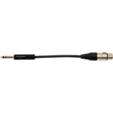 TecNec Patchadaps 1/4in 482 Plug To XLR Female