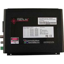 Communications Specialties 7130 / 7131 Wideband Video & 4 Channel Audio 1310nm Over Single Fiber Systems