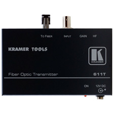 Kramer 611 Composite Video to Fiber Optic Transmitter & Receiver