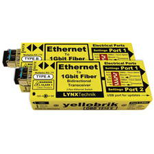 LYNX yellobrik OBD 1510 E - Bidirectional Ethernet to Fiber Extender (pair)