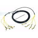 4-Channel Tactical Fiber Cable with ST Connectors - 25 Foot