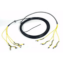4-Channel Tactical Fiber Cable with ST Connectors - 100 Foot