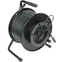 4-Channel Tactical Fiber Cable Reel with ST Connectors - 500 Foot