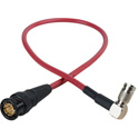 Laird Red One Video 3G SDI DIN RA 1.0/2.3 to BNC Adapter Cable - 1 Foot - Red