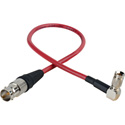 Laird Red One Video 3G SDI DIN RA 1.0/2.3 to BNC-F Adapter Cable - 1 Foot - Red