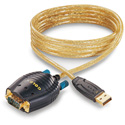 GoldX GXMU-1200 USB to DB 9 Serial Converter Cable 6 Foot