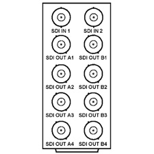Cobalt RM20-9003-A 8321 Frame Rear I/O Module (Standard Width) 2 HD/SD-SDI Inputs; 8 Reclocked HD/SD-SDI Outputs
