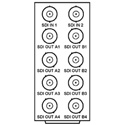 Cobalt RM20-9003-A 8321 Frame Rear I/O Module (Standard Width) 2 HD/SD-SDI Inputs; 8 Reclocked HD/SD-SDI Outputs