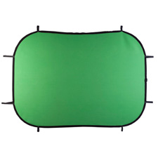 Digital Juice Chroma Pop Reversible Chroma Key Blue/Green 7 x 5 Portable Collapsible Chroma Key Background