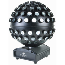 American DJ Spherion WH LED Non-DMX Rotating LED Ball