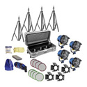 Arrilite 1000 Tungsten Light Kit - consists of: 4 Arrilite 1000 Open Face Lights and Heavy Duty Case - 4000 Total Watts