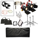 MACCAM PBK-15MB-165F-13F-S 1 x 500W MiniBroad - 1 x 650W Fresnel & 300W Fresnel Traveling Soft Light Kit