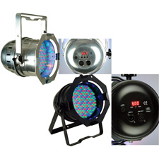 American DJ 64 LED PRO DMX RGB Color Mixing Par Can Black or Polished
