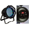American DJ 64B LED PRO DMX RGB Color Mixing Par Can (Black)
