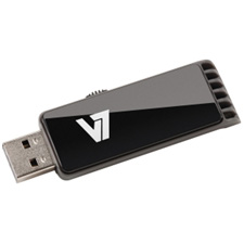 V7 4GB USB Flash Drive with Retractable Connector