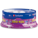 Verbatim 95310 DVD+R DL Dual Layer 8.5 Gig 2.4x Recordable DVD Discs 20 Spindle