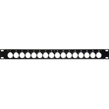 Connectronics Unloaded 16 Point 1RU and 32 Point 2RU Blank AV Bulkhead Patch Panels