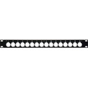 Connectronics Unloaded 16 Point 1RU and 32 Point 2RU Blank AV Bulkhead Patch Panels