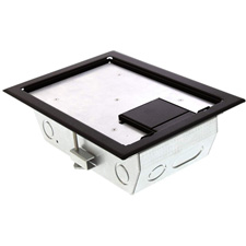 RFL Series DRaised Access Floor Boxes  3 In Deep Back Box with 2 -1 Gang Plates