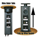 Kramer TC-PTP01-B Power Tower Plus Multimedia Table Pocket
