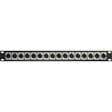 Connectronics XLR Feedthrough Patch Panels with Male XLR on Front and Female XLR on Rear