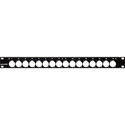 Canare Unloaded 16 Point XLR D Series Patch Panel
