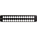 Canare Unloaded 32 Point XLR D Series Patch Panel