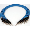 ADC B15B Nickel Bantam Patch Cord 1.5 Foot Blue