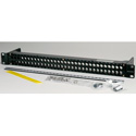 Canare MJ2-M32-1U-BLK 2x32 1 RU Unloaded Patch Panel with Jack Mount Screws 1RU