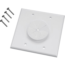 2 GANG Wireport Wall Plates with Grommet
