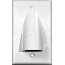 Mid-Lite Wireport Single Gang Cable Pass through Plates with 1.25in x 1.0inH