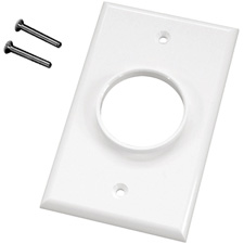 Single Gang 1.375in Diameter Wireport Cable Pass Through Plates