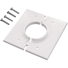 Double Gang Split-Port Cable Pass Through Plates