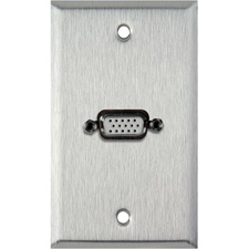 1-Gang Wall Plates with One VGA Female Feed-Thru