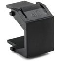 Blank Plastic Insert Keystone Wall Plate Module 10Pack Black